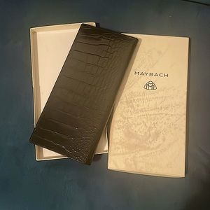 Make an offer! MAYBACH NWT, A New Automotive Collection, Black Snake Skin Wallet